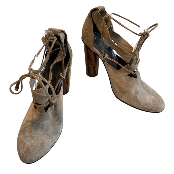 Free People Nouvella Wrap Taupe Heels Taupe, Sz EU39 - Picture 5 of 16